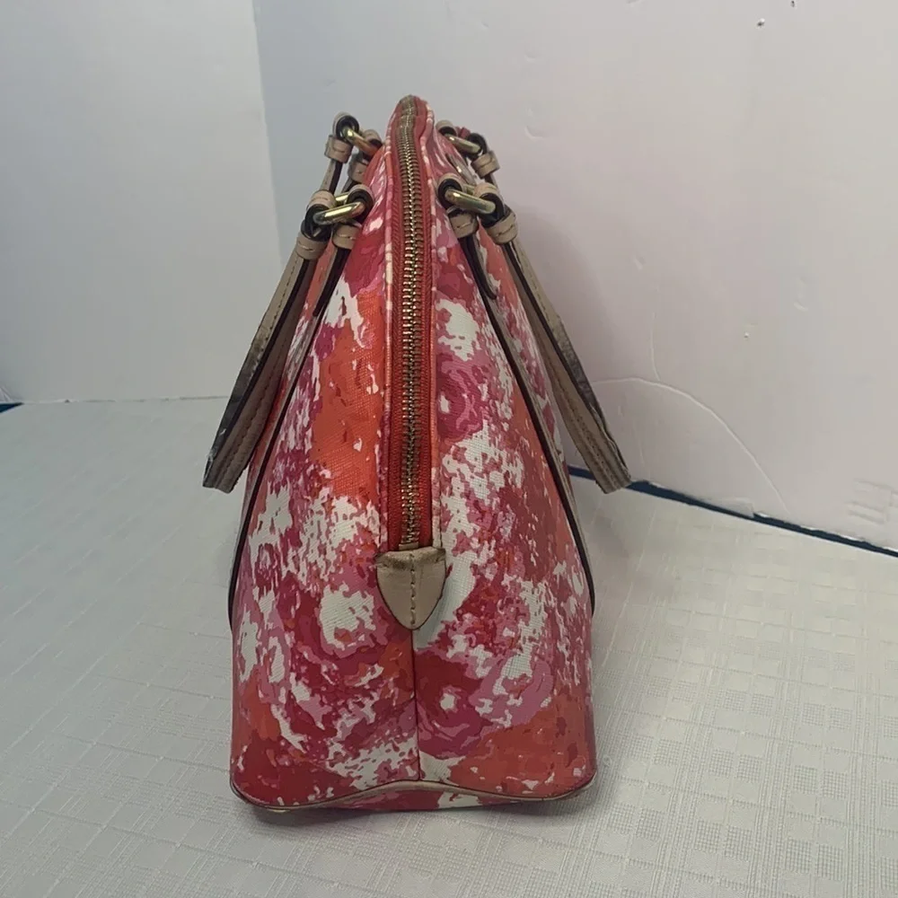 Coach Cora Rare F31341 Peyton Floral Domed Satchel